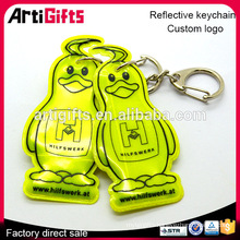 Custom cheap reflective custom made key keychains